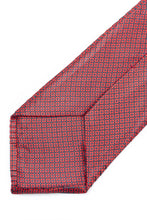 Load image into Gallery viewer, STEFANO RICCI Pleats Tie red × gray