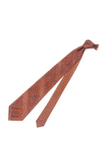 Load image into Gallery viewer, STEFANO RICCI Pleats Tie orange × dark navy