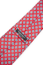 Load image into Gallery viewer, STEFANO RICCI Pleats Tie red × silver gray