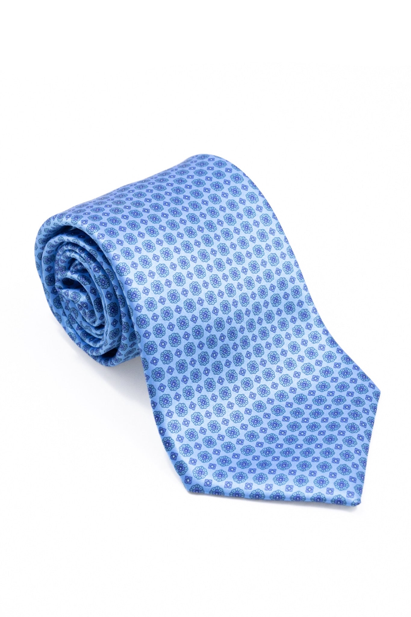 STEFANO RICCI Tie  smoky light blue