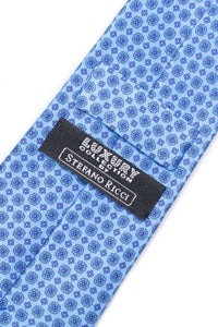 STEFANO RICCI Tie  smoky light blue