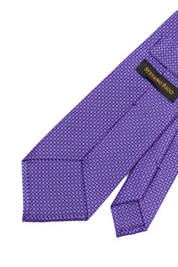 STEFANO RICCI Tie  purple × dark navy