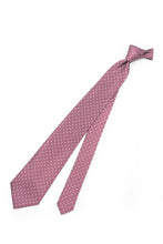 Load image into Gallery viewer, STEFANO RICCI Tie  wine red × white
