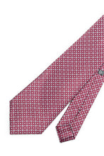 Load image into Gallery viewer, STEFANO RICCI Tie  wine red × white

