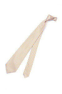 STEFANO RICCI Tie pale blue × yellow