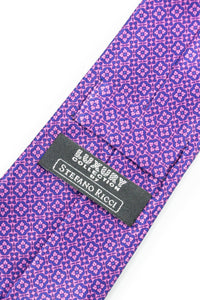 STEFANO RICCI Tie  pink × purple