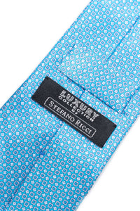 STEFANO RICCI Tie light turquoise blue