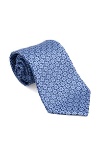 STEFANO RICCI Tie navy × blue gray