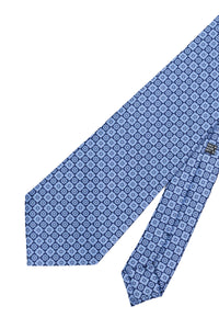 STEFANO RICCI Tie navy × blue gray