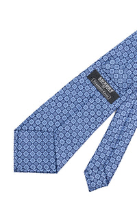 STEFANO RICCI Tie navy × blue gray