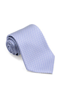 STEFANO RICCI Tie gray × navy