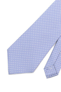 STEFANO RICCI Tie gray × navy