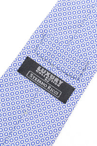 STEFANO RICCI Tie gray × navy