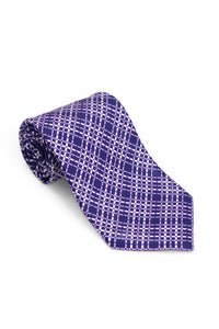 STEFANO RICCI Tie  purple × white