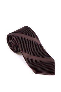 STEFANO RICCI Pleats Tie brown