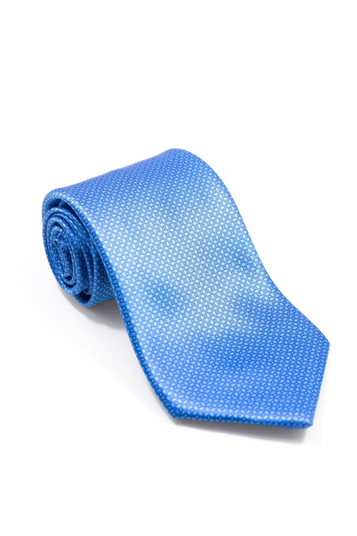 STEFANO RICCI Tie  blue × light blue