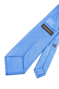 STEFANO RICCI Tie  blue × light blue