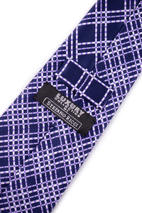 STEFANO RICCI Tie  purple × white